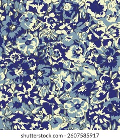 Big flowers pattern, upscale floral pattern. graphical textures floral, trendy colors pattern , flowers background with leaves. vector illustration.