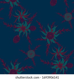 Big Flowers. Pattern. for Wallpaper, Cloth,