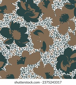 Big Flowers seamless pattern. colorful trendy vector editable floral pattern. vector illustration