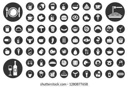 BIG - food and drink icon set
