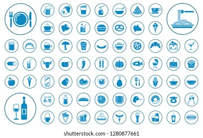 BIG - food and drink icon set
