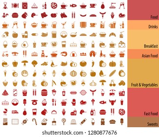 BIG - food and drink icon set
