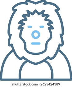 Big Foot Line Two Colour Icon