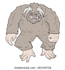 Big foot monster draw