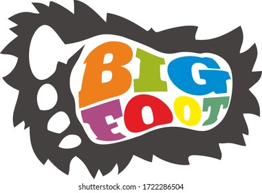 Big Foot Sign Hairy Foot