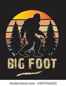 Big Foot this vector for t shirt and other uses