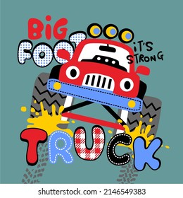 Big foot truck vector design