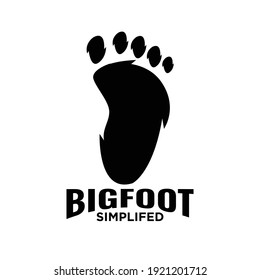 Big foot yeti logo icon design