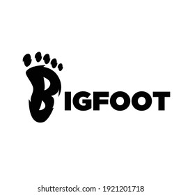 Big foot yeti logo icon design