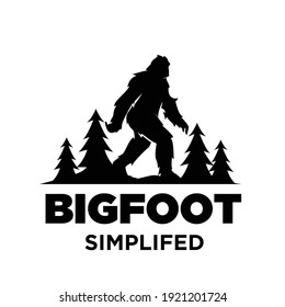 Big Foot Yeti Logo Icon Design