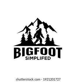 Big Foot Yeti Logo Icon Design