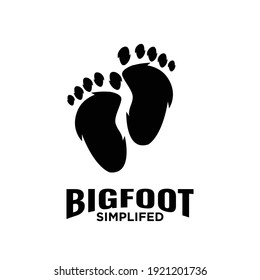 Diseño del icono del logo de Big foot yeti