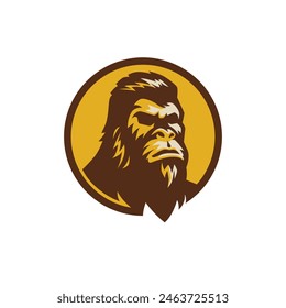 Big foot yeti logo vector 