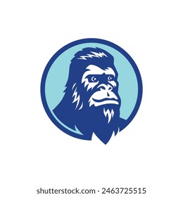 Big foot yeti logo vector 