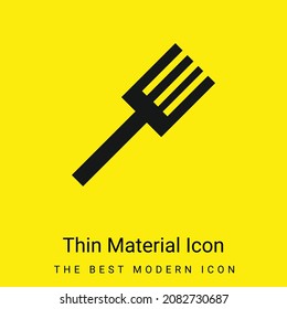Big Fork minimal bright yellow material icon