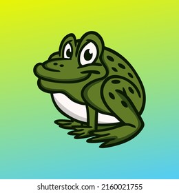 Big Frog Vector Illustration Template Cartoon Stock Vector (Royalty ...