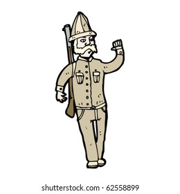 caricatura de cazadores de grandes juegos