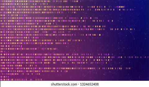 Big genomic data visualization. DNA test, genom map. Graphic concept for your design