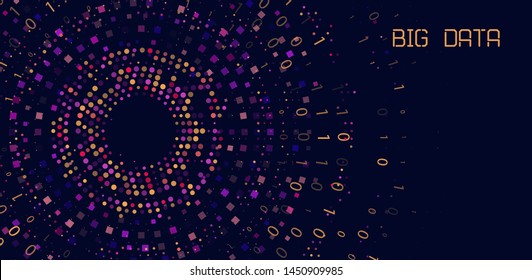 Big genomic data visualization. DNA test, genom map. Graphic concept for your design