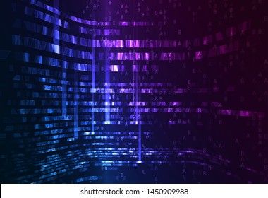 Big genomic data visualization. DNA test, genom map. Graphic concept for your design