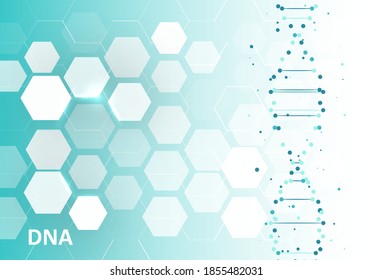 Big genomic data visualization. DNA test, genom map. Graphic concept for your design