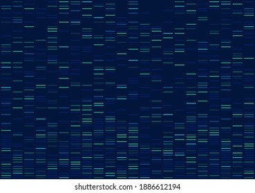 Big genomic data visualization. DNA test, genom map. Graphic concept for your design