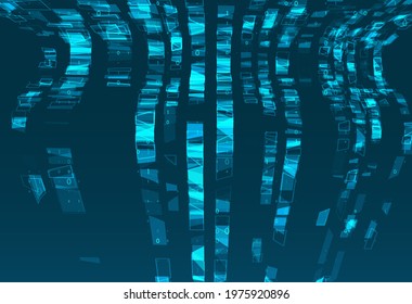 Big genomic data visualization. DNA test, genom map. Graphic concept for your design