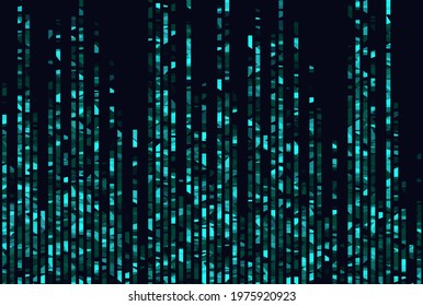 Big genomic data visualization. DNA test, genom map. Graphic concept for your design