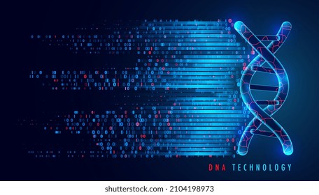 Big genomic data visualization. DNA test, genom map. Graphic concept for your design