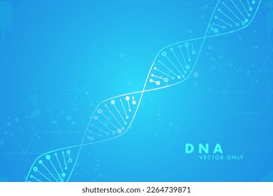 Big genomic data visualization. DNA test, genom map. Graphic concept for your design