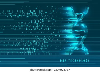 Gran visualización de datos genómicos. Prueba de ADN, mapa del genoma. Concepto gráfico para su diseño