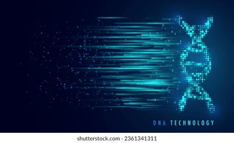 Visualisierung großer genomischer Daten. DNA-Test, Genom-Karte. Grafisches Konzept für Ihr Design