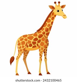 a big giraffe with white background