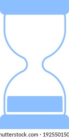 Big glass hour, illustration, vector on white background.