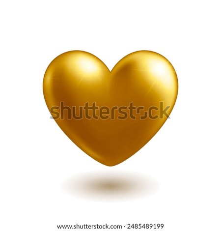 Similar – Image, Stock Photo Golden heart Heart Love