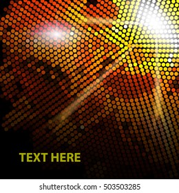 Big  golden nugget  vector background