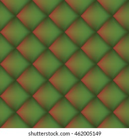 big gradient green-red diamond shaped in square tiles like dragon scales, seamless pattern
