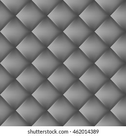 big gradient grey diamond shaped in square tiles  vector illustration seamless pattern