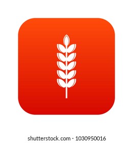 Big grain spike icon digital red for any design isolated on white vector illustration