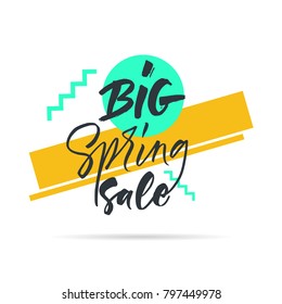 Big graphic set of seasons sale tags. Black and yellow.