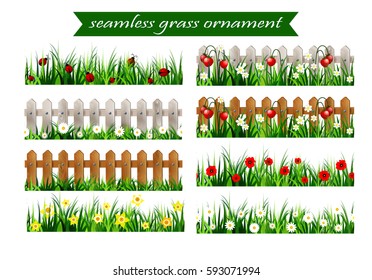 Big Green Grass seamless set
