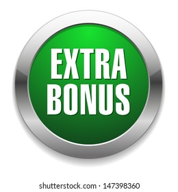 Big green metallic extra bonus button