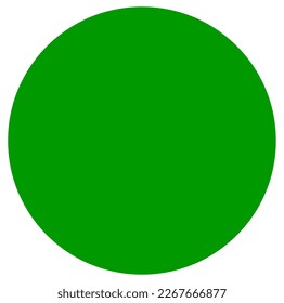 A big green Sun vector icon. Green sun symbol.