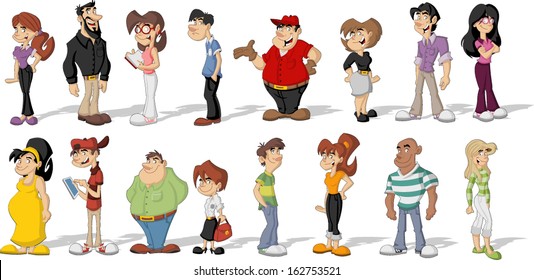 Image result for a cartoon picture of people of the world