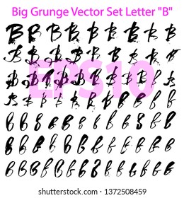 Big Grunge Vector Set Letter B Stock Vector (Royalty Free) 1372508459 ...