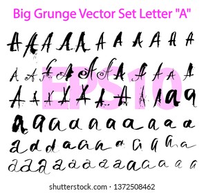 Big Grunge Vector Set Letter 