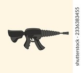 The big gun vector illustration