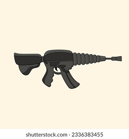 The big gun vector illustration