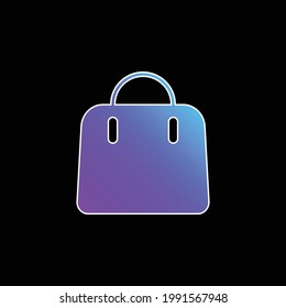 Big Hand Bag blue gradient vector icon