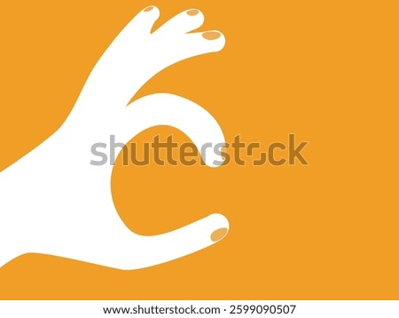 Big hand is making a grab gesture